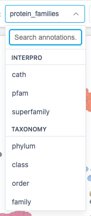 Annotation dropdown