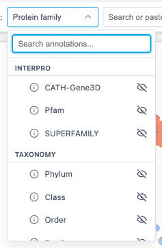 Annotation dropdown