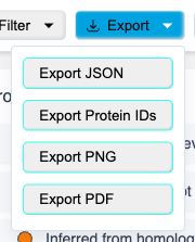 Export options