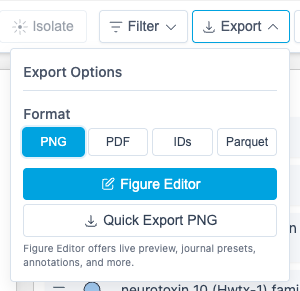 Export options