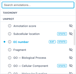 The EAT badge in the annotation dropdown