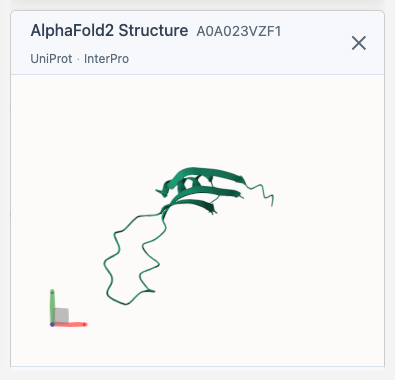 Structure Viewer - showing 3D protein structure