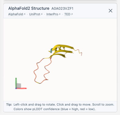 Structure Viewer - showing 3D protein structure