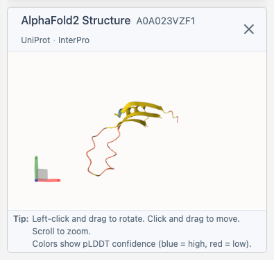 Structure Viewer - showing 3D protein structure